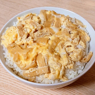 きざみあげのあっさり京風卵とじ丼